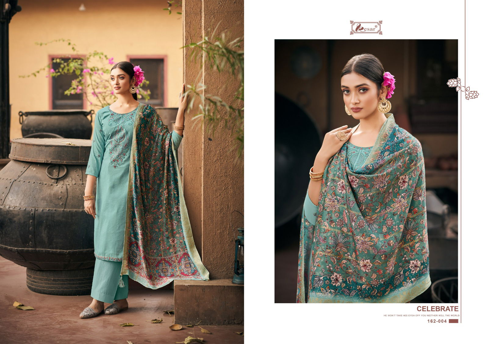 Alfaz By Kesar 162-001 To 162-006 Dress Material Catalog